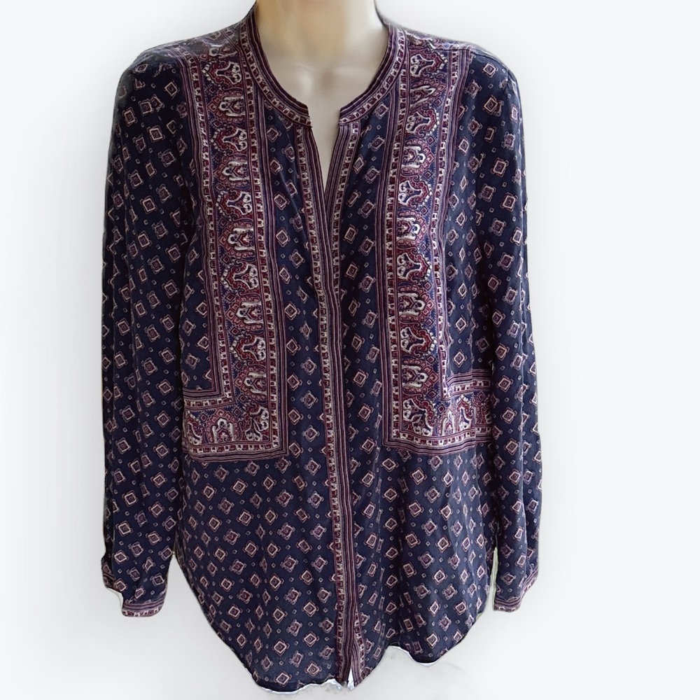 Silk California Chic Feminine Romantic CasualLuxe Relaxed Global Boho Joie Top ~